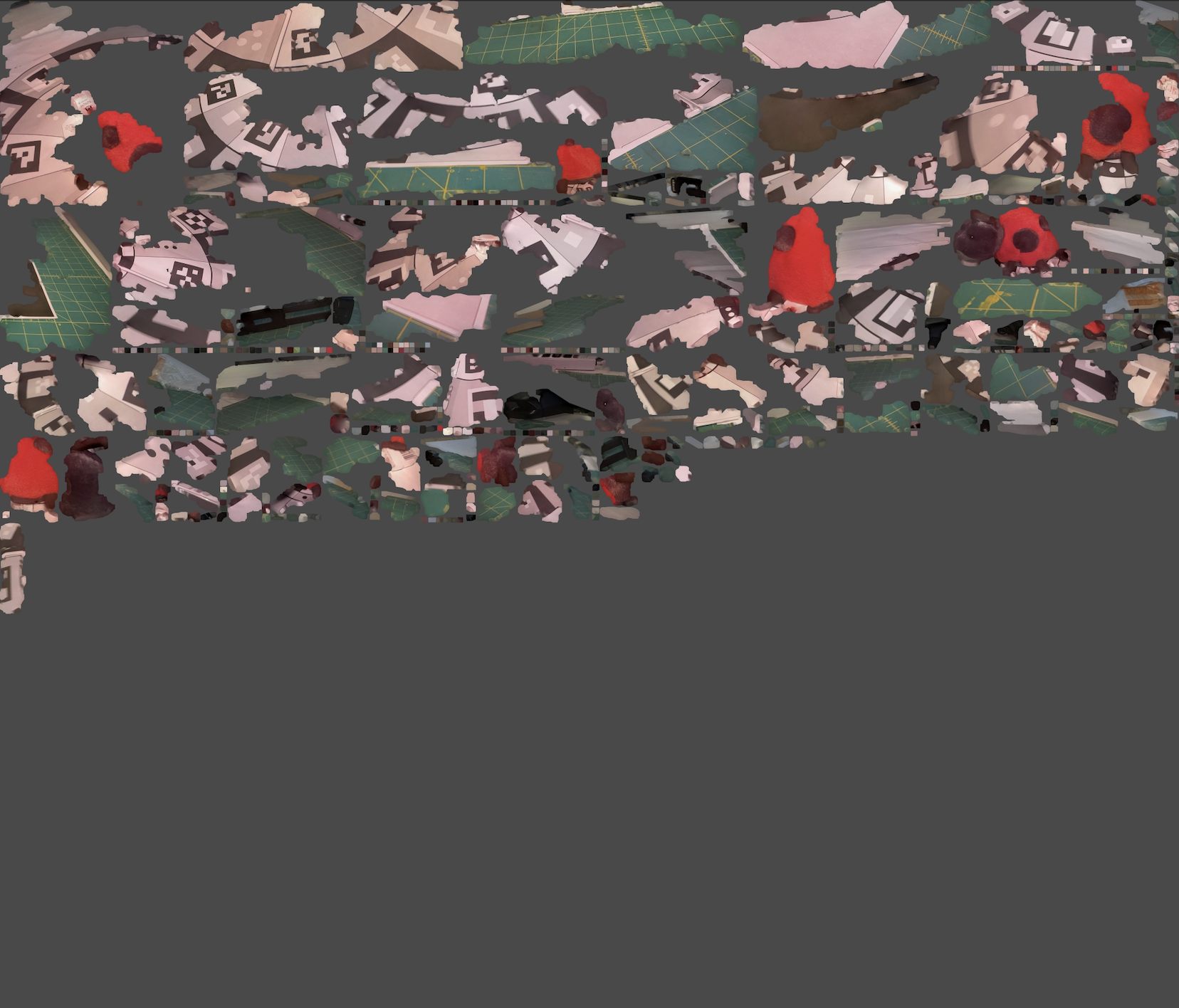 This is a Scaniverse file of the ladybug plushie, before the app processes it to create the model.